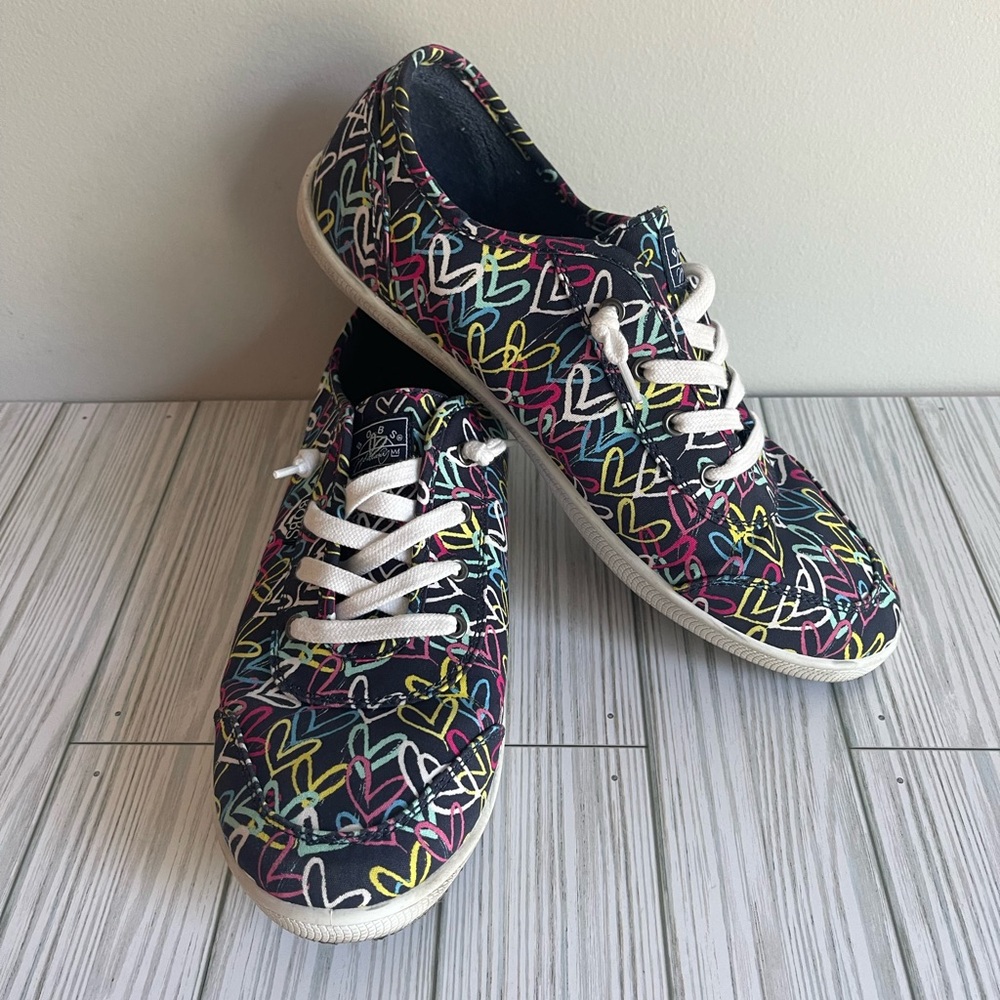 Skechers Bobs B-Cute Hearts Slip-On Navy, Size 11